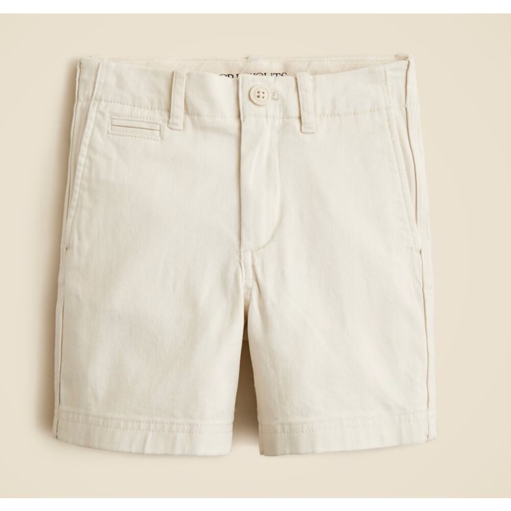 Crewcuts J.Crew Buckley Stretch Chino Short Boys 16 Pale Canvas Adjustable Waist